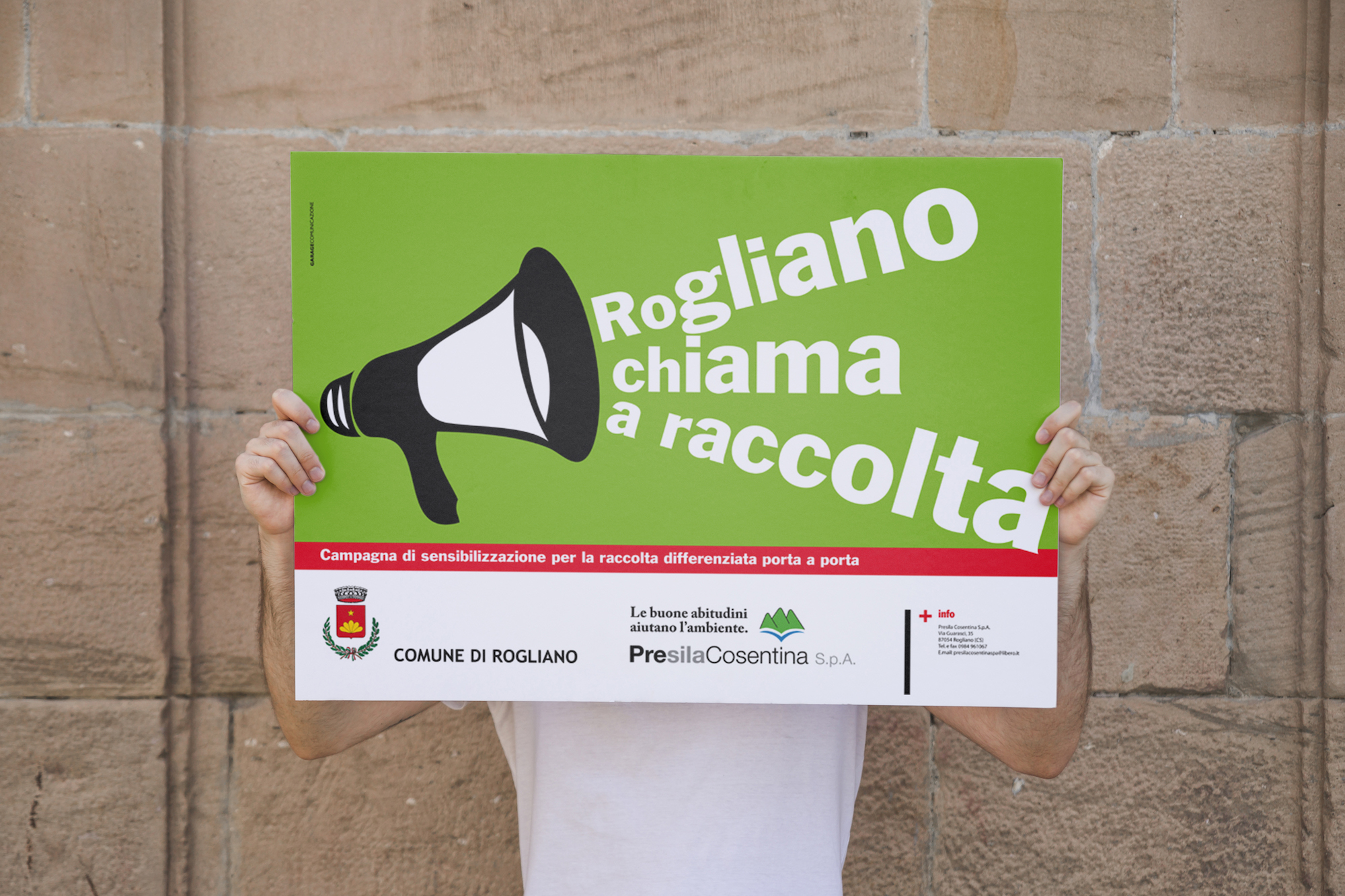 Campagna advertising Rogliano Chiama a raccolta